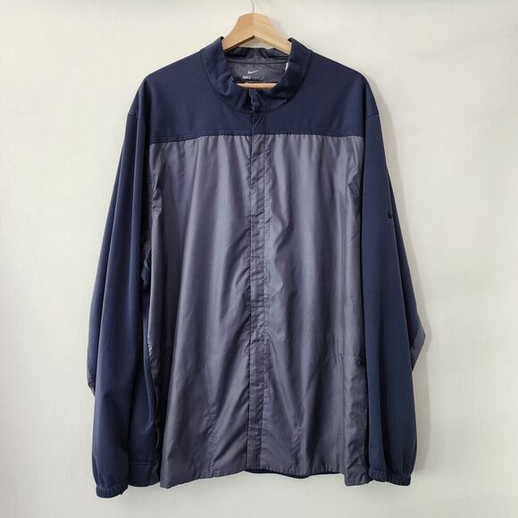 Nike Shield blue full zip windbreaker two tone mens size XXL‎ - Picture 1 of 9